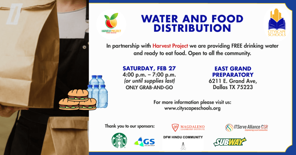 FREE Water and Food Distribution