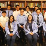 Dual language students in library