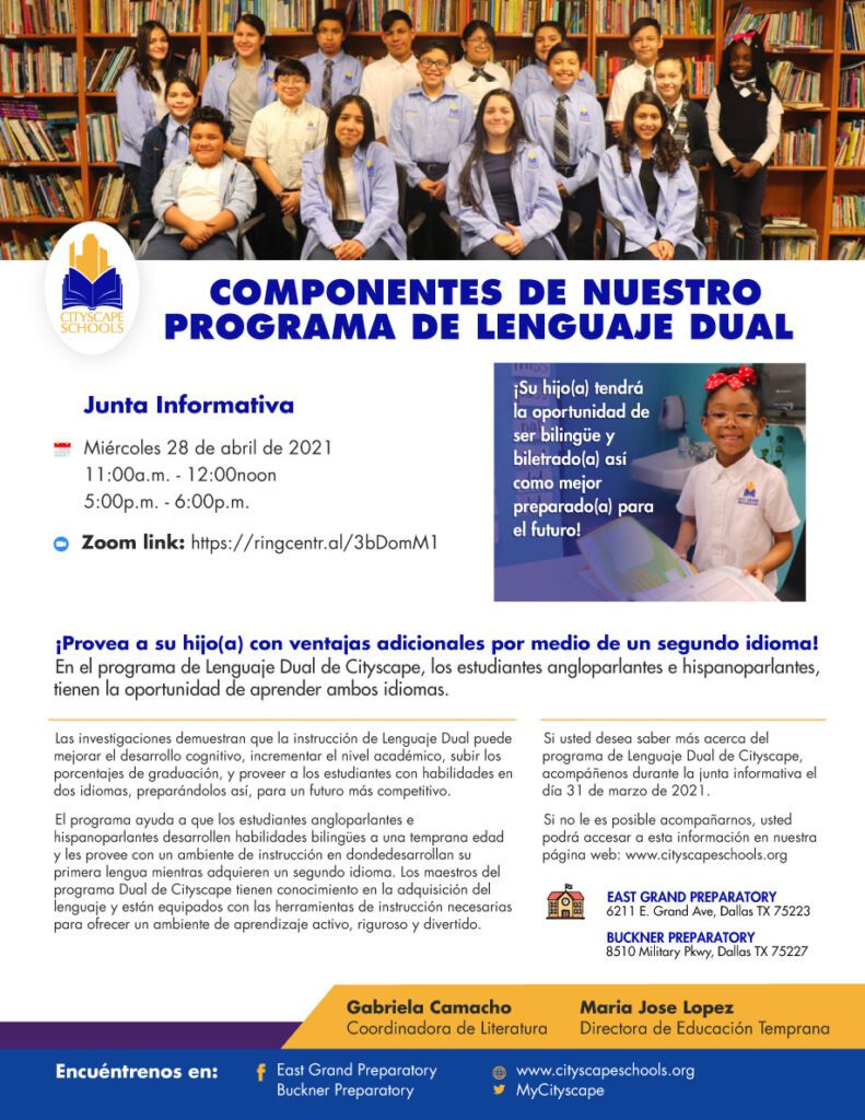 Componentes de nuestro Programa de Lenguaje Dual